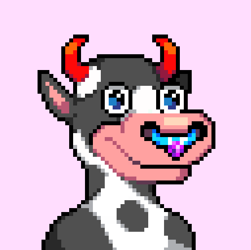 2headedworm's tweet photo. @PixelUdders minted one 🐄 https://t.co/9wRQmSAV2q