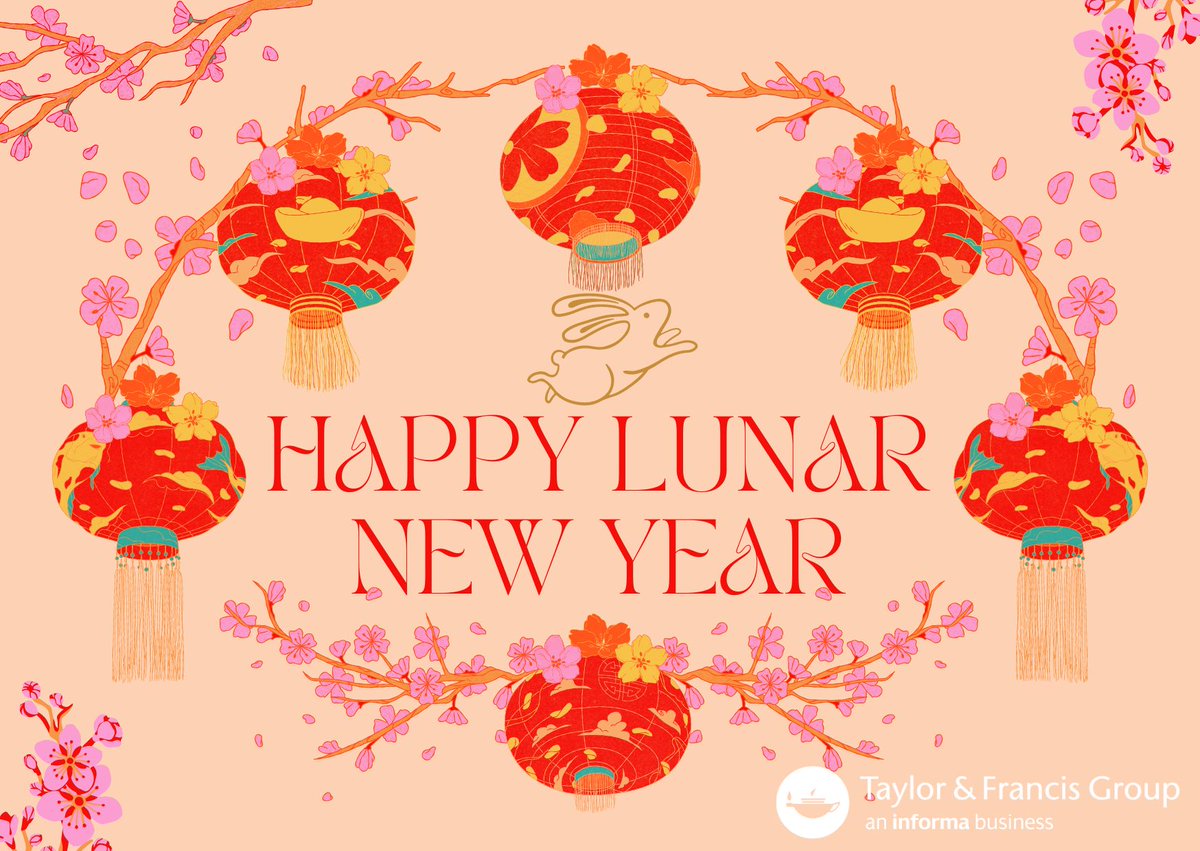 Taylor &amp; Francis wishes you a prosperous #LunarNewYear! 🍊🧧🏮 May the Year of the Rabbit 🐇 bring abundance and growth. Gong Xi Fa Cai! 
#ChineseNewYear2023