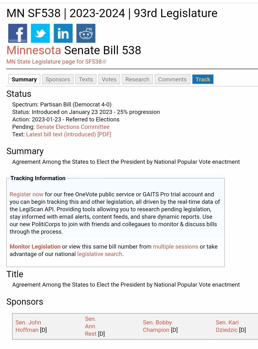 lanae2022's tweet photo. We are at War to save OUR REPUBLIC! We must STOP the National Popular Vote Interstate Compact (NPVIC) in Minnesota! NPV is targeting MN & MI & possibly other states in 2023.
DEFEND the ELECTORAL COLLEGE! Please RT
#SaveOurStates https://t.co/IIlV2MTQBt