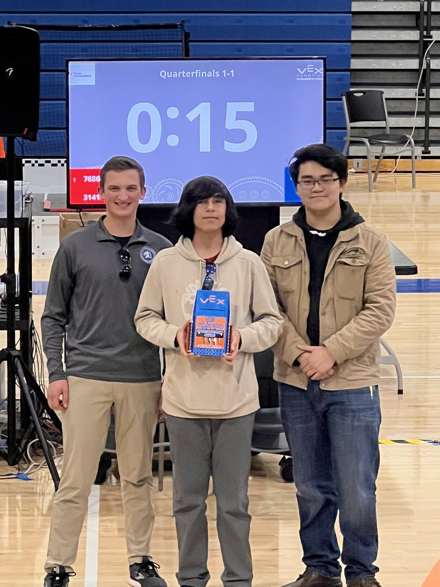 Big Day for Millard North Robotics. 5069X takes home the Sportsmanship Award. 5069Z takes home the Design Award and were the Tournament Champions! Additionally, Millard North Middle feeder team placed 2nd at their tournament and are taking home the Innovate Award #mnhsrobotics