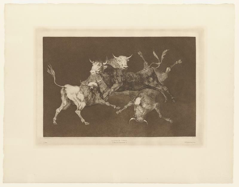 artistgoya's tweet photo. Francisco José de Goya y Lucientes, Disparate: Lluvia de Toros, c. 1820 #printsanddrawings #franciscojosédegoyaylucientes https://t.co/q7nIsQxHiW https://t.co/mNY5Qslxkh
