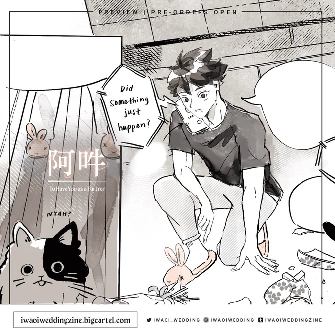 omg iwaoists,, here's a preview of my comic(!) for @iwaoi_wedding! 💍🤍 preorders are now open: https://t.co/XbS8uEE3vS 