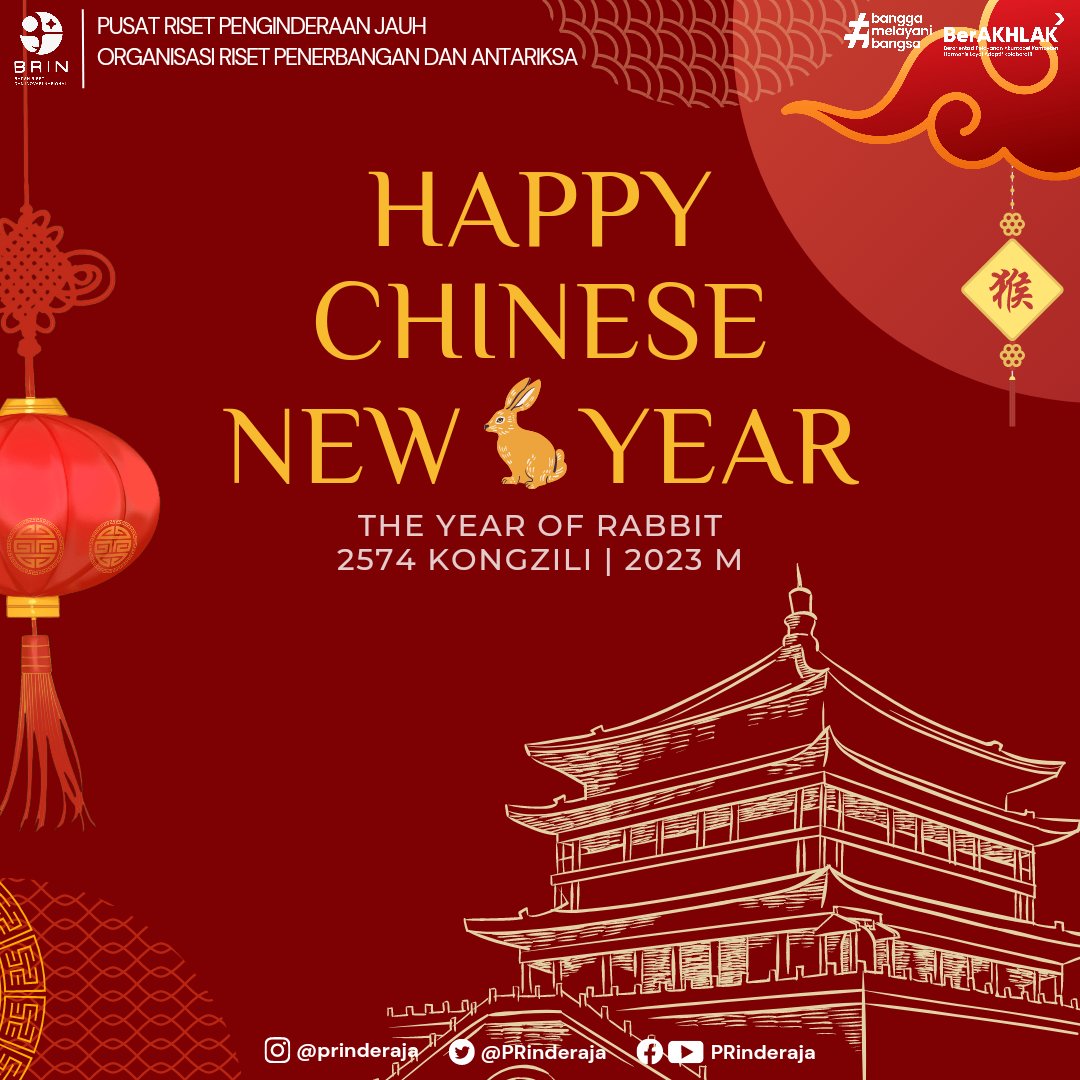 Selamat tahun baru Imlek 2574 Kongzili | 22 Januari 2023. Semoga di tahun baru ini membawa kesehatan dan rezeki yang baik. Gong Xi Fa Cai ! 🧧🐇

#imlek #2023 #BRIN #PRPJ