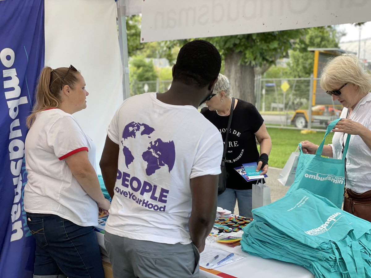 Come and visit the <a href="/VicOmbudsman/">Victorian Ombudsman</a> stall at @midsumma #DiversityandInclusion #LGBTQIA