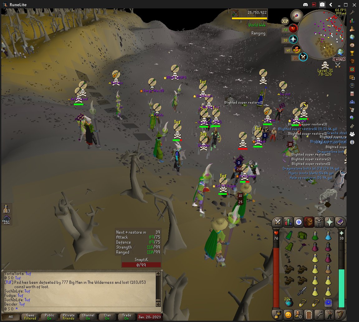 OsrsTuf's tweet photo. Wilderness Update around the corner and the CLumpa alliance can't handle a single year old Australian Clan. Can see how 1 sided this is going to be....
TUF For a way out

https://t.co/XqAjDUa87n https://t.co/BHzbhFMHXm