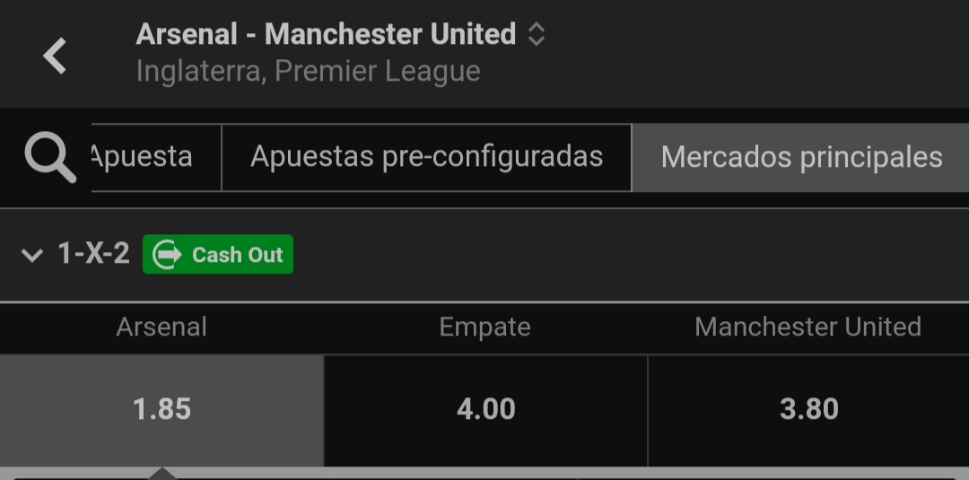 ElTioTipster's tweet image. Arsenal vs Manchester United
Gana Arsenal
#Stake2 (esta apuesta va con el corazón)
.
.
.
#Apuestas
#ApuestasDeportivas
#Bet
#SafeBet
#bettingtips
#bettingtipster