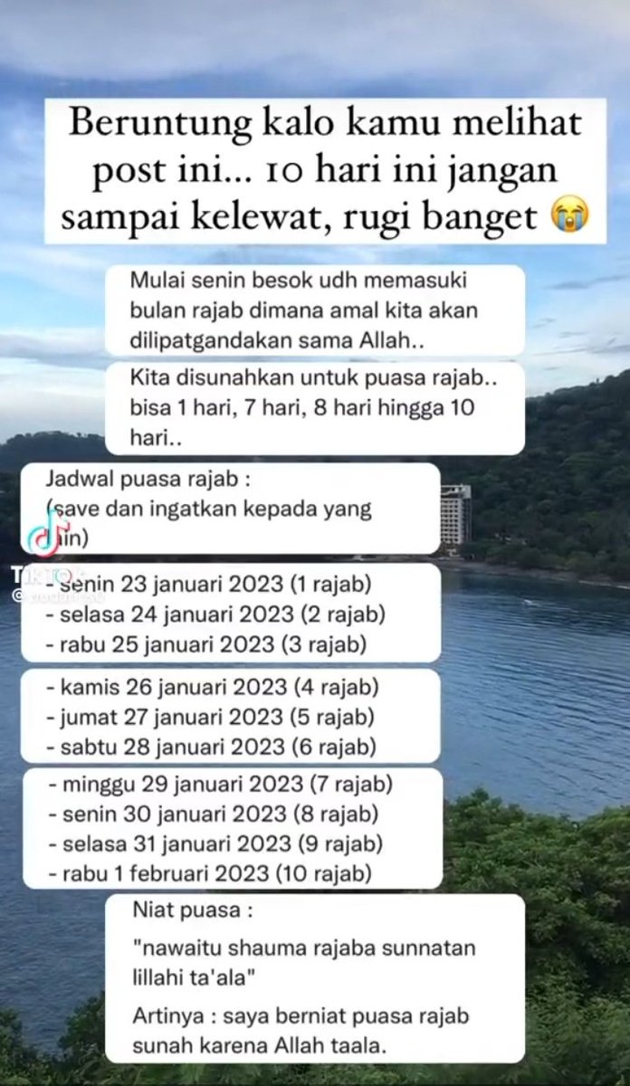 <a href="/tanyakanrl/">Tanyarl 💚</a> Sw temen jadwal puasa rajab