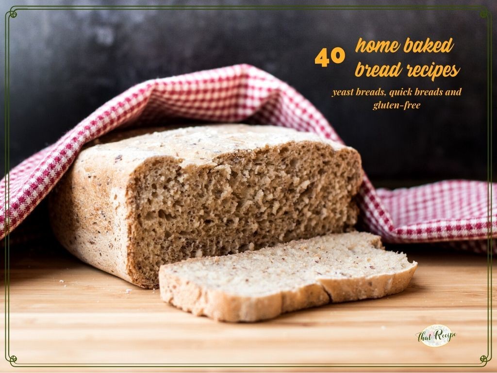 thatrecipe's tweet image. Few things are more pleasurable than homemade bread. Here are 40 home baked bread recipes including yeast breads, quick breads and gluten free breads.  bit.ly/38Yxc2v #breadrecipes #homemadebread