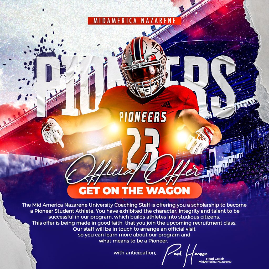 After a great visit to <a href="/MNUFootball_/">MNUFootball</a> happy to announce I have received an official offer from <a href="/CoachHansen_/">Paul Hansen</a> ! Thank you so much for the coaching staff for giving me this opportunity !