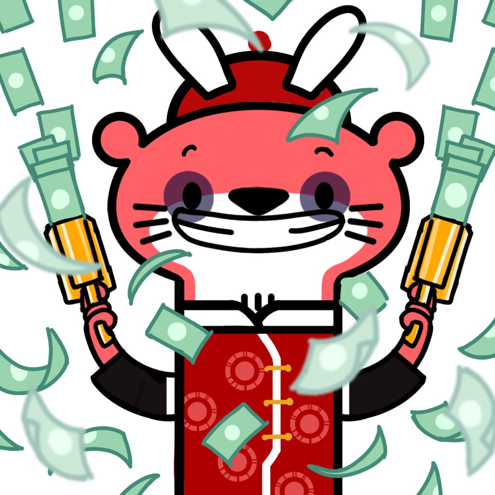 「may the Year of Rabbit bring you GREAT f」|Robert the Otterのイラスト