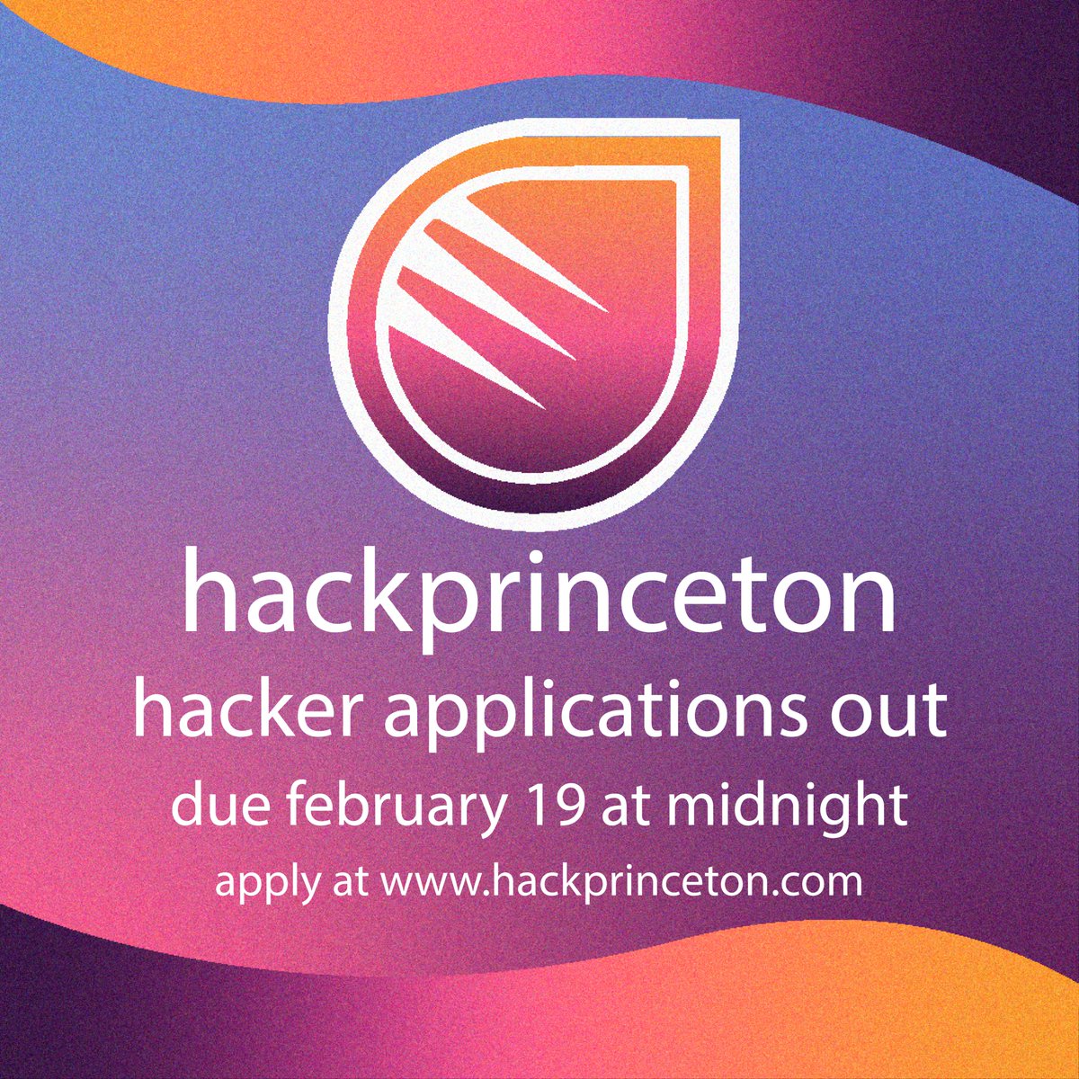 Applications for participating in HackPrinceton's Spring 2023 Hackathon are out now! The Hackathon will take place at Princeton University from March 31 to April 2. Apply on hackprinceton.com before February 19 to be considered. #Hackathon23