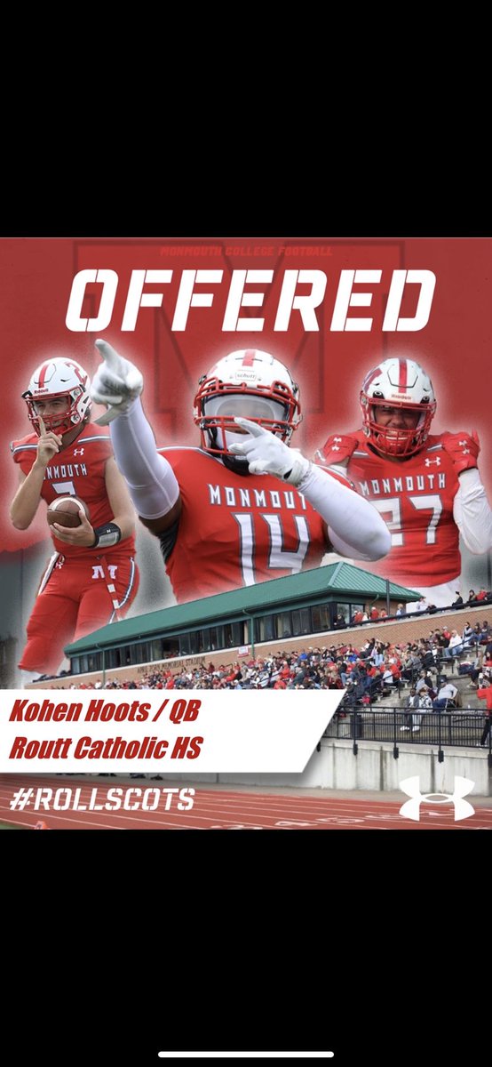HootsKohen's tweet photo. After another great visit, I am blessed to receive an offer to play at @RollScotsFB! #rollscots @MCBraunyBoy @CooperGosch @CoachFreitag https://t.co/R6xIitdyd7