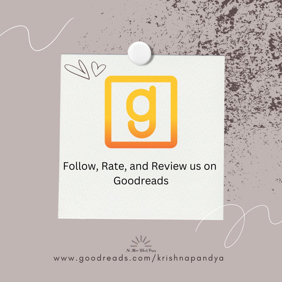 If you are a Goodreads member, please check out my work. I greatly appreciate your #support #Rating and #reviews

goodreads.com/krishnapandya

#goodreadsauthor #writerslife #authors #WritingCommnunity #amwritingfiction #reading #readingcommunity #publishing #selfpub #nomoreblankpages