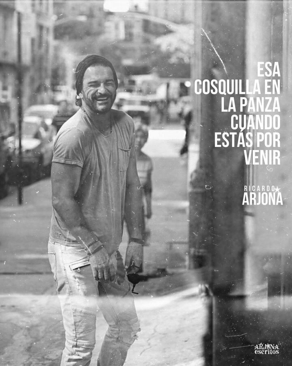 ArjonaEscritos's tweet photo. Si me dices que sí, se fugará lo incierto... y esa cosquilla en la panza cuando estás por venir... @Ricardo_Arjona ⋆ ᴅɪᴍᴇ ϙᴜᴇ ɴᴏ 🎙༄✮⋆ https://t.co/dRyAoDTbMU