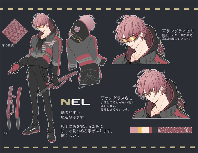 「character profile jacket」 illustration images(Latest)