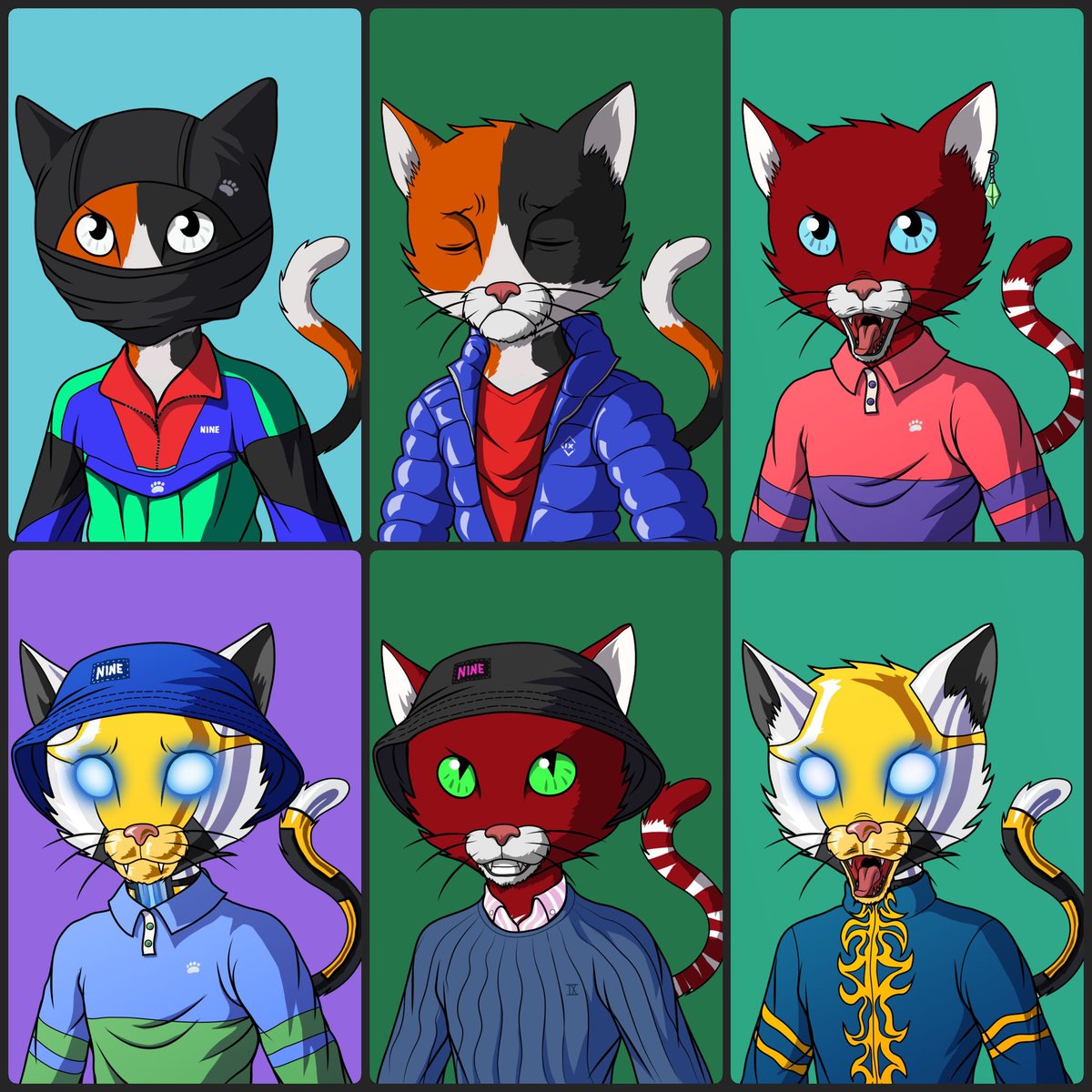 My <a href="/MasterCatsNFT/">Master Cats</a> returned from the Tailor Shop and lookin FINE! 😼 
Lovin all these new looks 😻 

Them Cyborg Furs tho! 

Idk how these #MasterCats still being slept on, the team steady buildin and delivers fire everytime. Always innovating never duplicating. 
#JoinTheHODL🍸