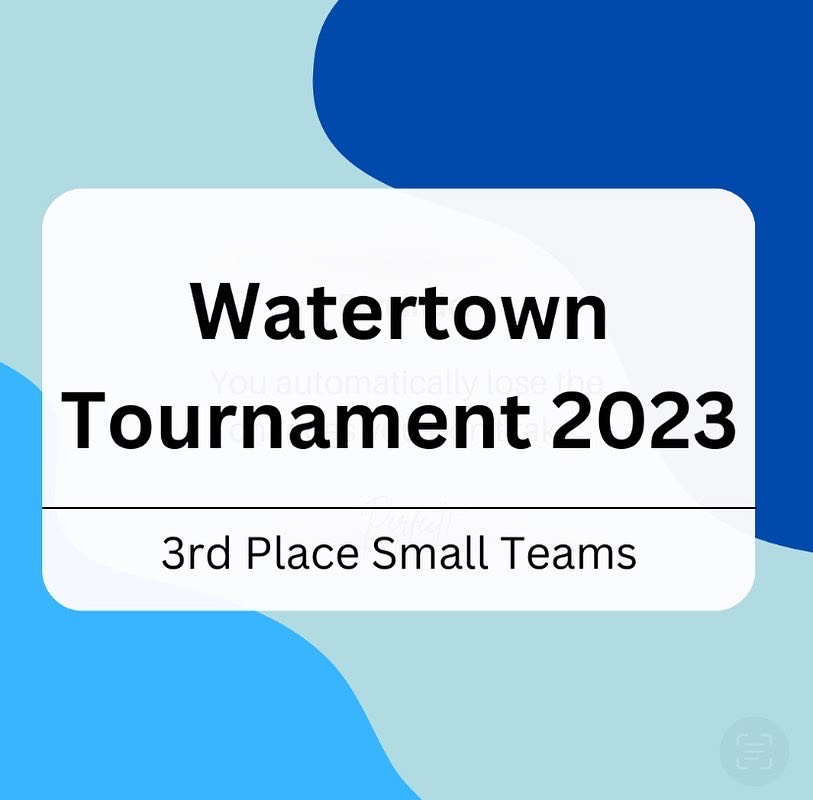 FHS4n6's tweet photo. Congratulations as we kick off 2023 with a tournament champion and half of the team powering! Off to a great start that is surely to grow! Thank you Watertown for hosting, and Go Sabers! https://t.co/3BdHo9faaY