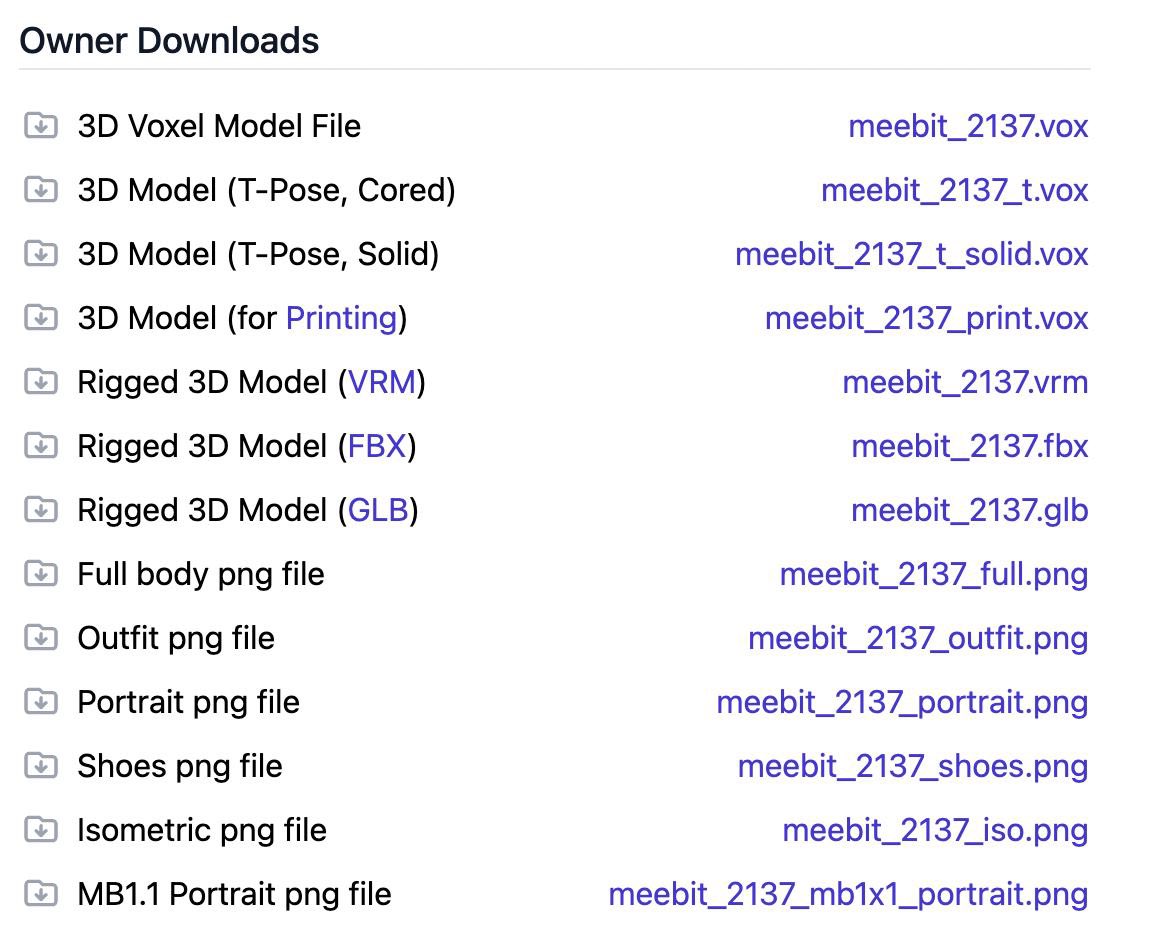 sergitosergito's tweet photo. No better feeling than sending the files of 3D models that come with @MeebitsNFTs to some of your favorite artists in the space 🤩. 

Good night fam. We learned a lot today. Great things come to those who wait. 

We’ll announce Maneebfesto Wave 2 and 3 mint details tomorrow! https://t.co/i20ayhAlJV