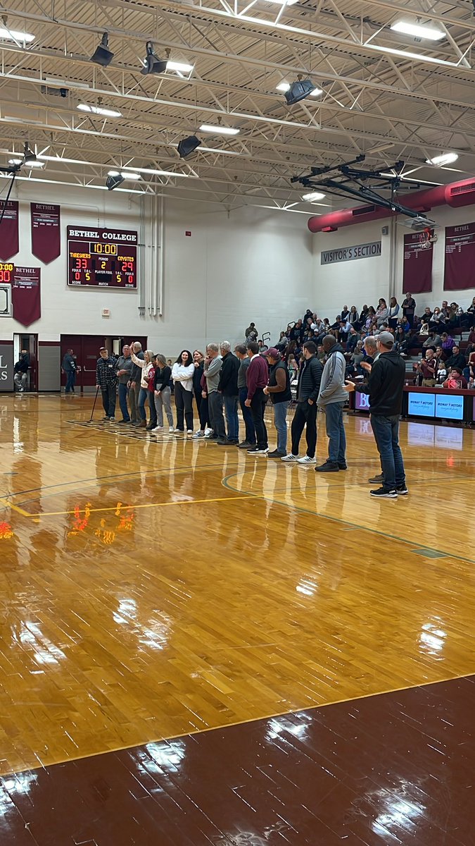 Basketball alumni night in Thresher Gym. #RollOn #WeAreThreshers #BethelKS #ThresherAlumni