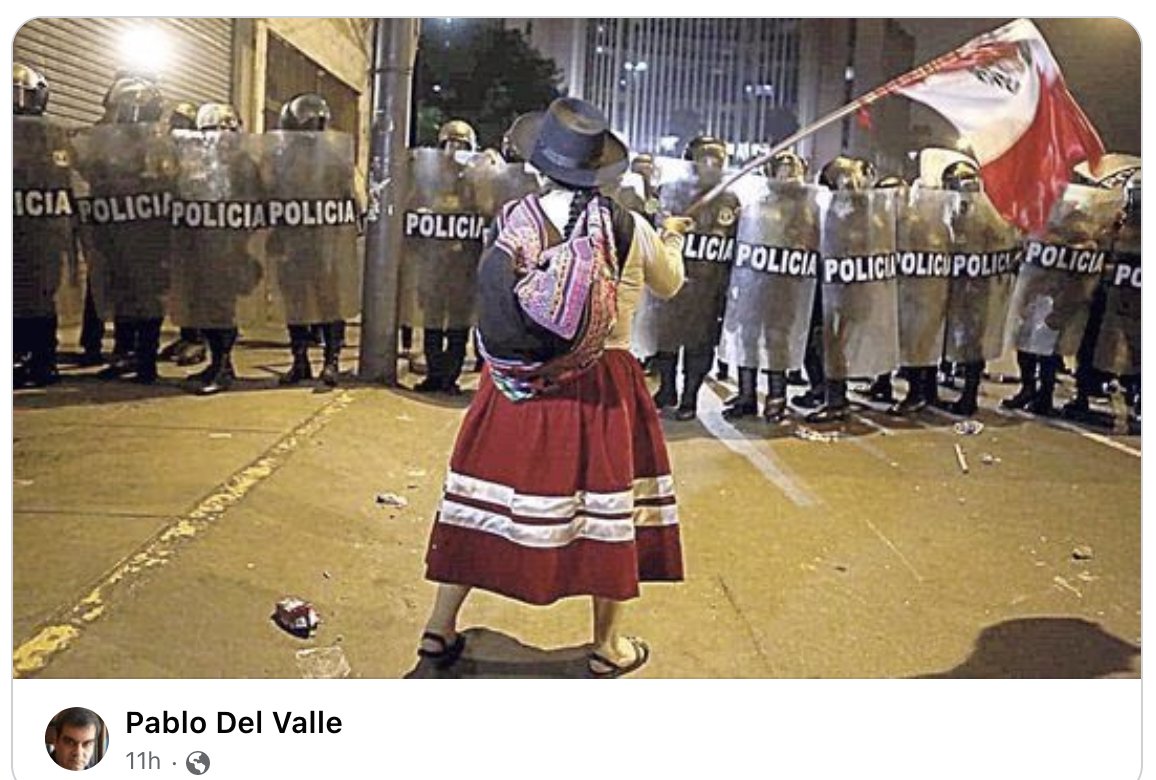 marisoldelacad1's tweet photo. This is historical, also because it has happened before. But never in Lima to demand the right to a voice in politics as usual publicly, massively, relentlessly, from all over the country. Such right is being denied: those who demand it are killed. https://t.co/w1UHB4Y7wC