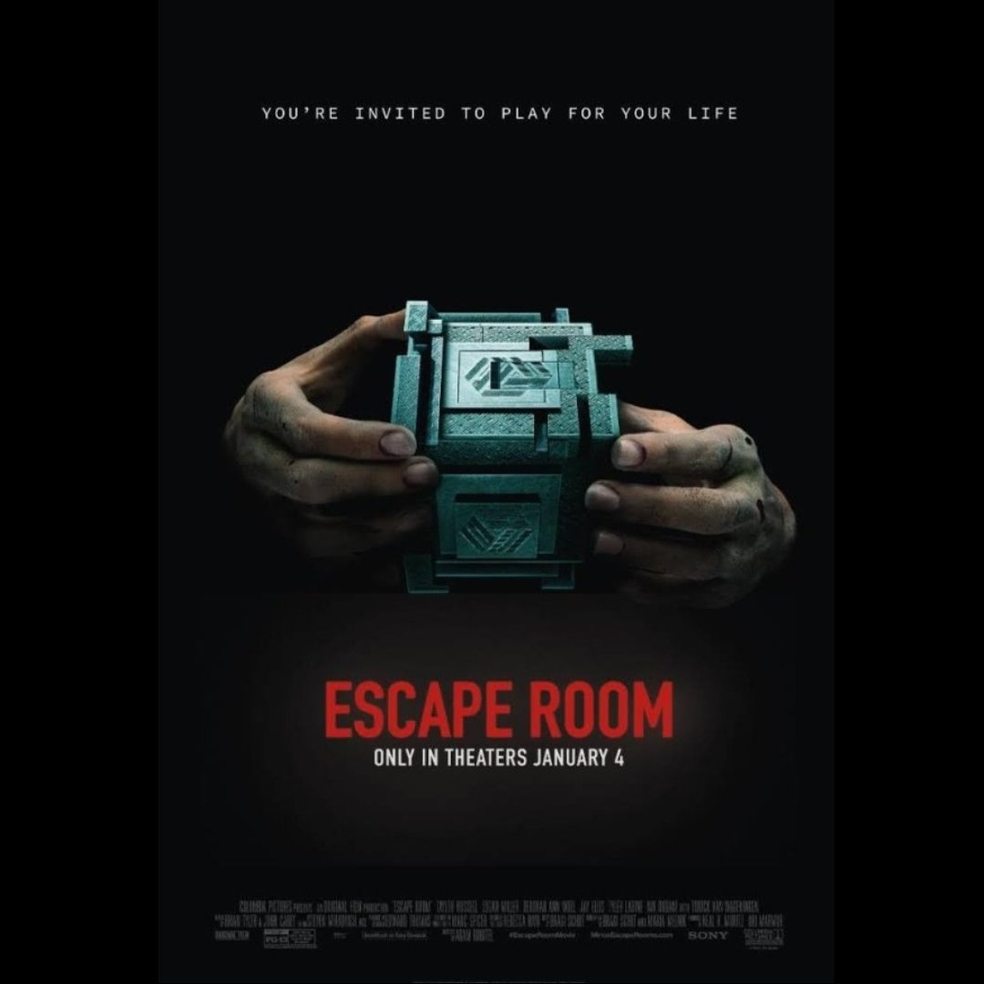 Tonight I'm watching 'Escape Room', which is psychological horror film. The film follows a group of people who are sent to navigate a series of deadly escape rooms.

I did want to do an escape room one day, but this may have changed my mind 😂.

#escaperoommovie #horroronnetflix