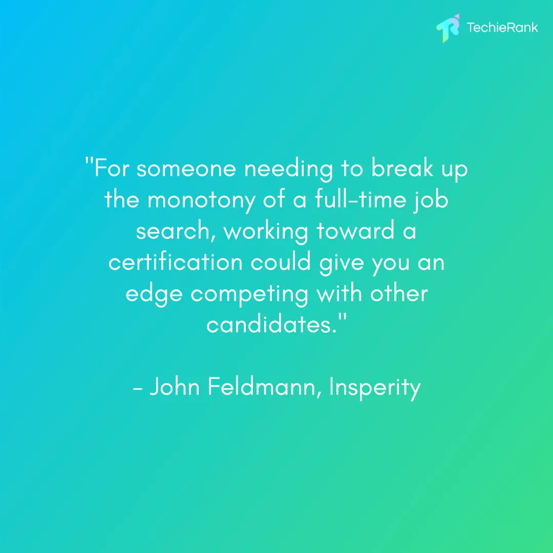 One sure way job seekers can endear themselves to recruiters and prospective employers is through a record of continuous learning. In addition to hiring for education, most employers  want to hire candidates who are always looking to acquire knowledge.

#techierank