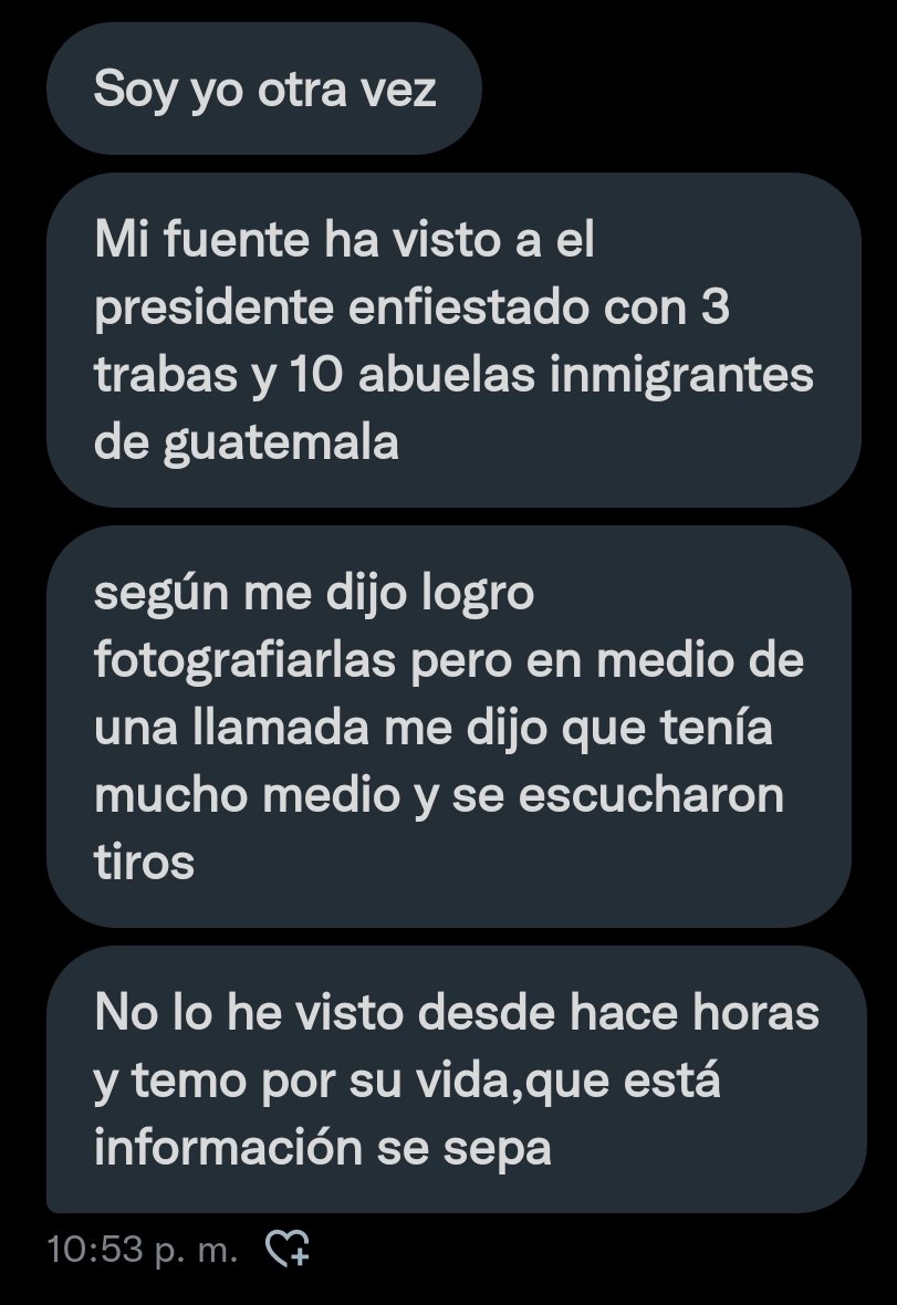 Nuestros camarógrafos están intentando entrar y conseguir fotos de lo mencionado aquí, ¿Este es su presidente?