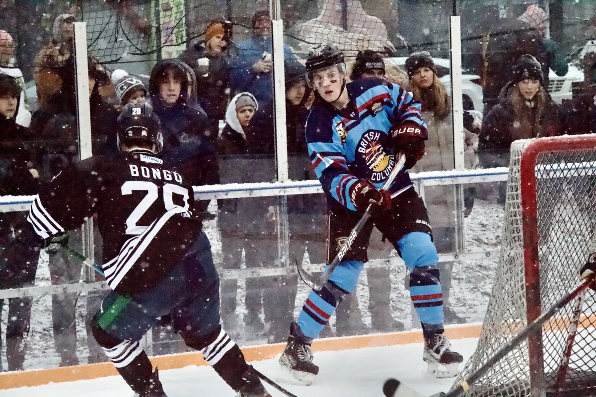 A snowy Saturday on the ODR 🌨️

#BCHL | <a href="/jaidenmoriello/">Jaiden Moriello</a>