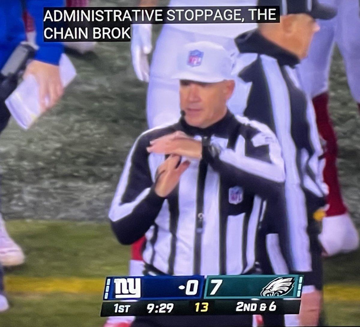 lynyrdsmyth's tweet photo. One challenge #Bayesian forecasters must face is how to update their probabilities having inadvertently adopted a zero prior probability on some phenomenon that occurs.

The chain just broke in an #NFL #Divisional #playoff game; zero #probability in my model. Yours?
#Statistics https://t.co/hirVyRgvVY