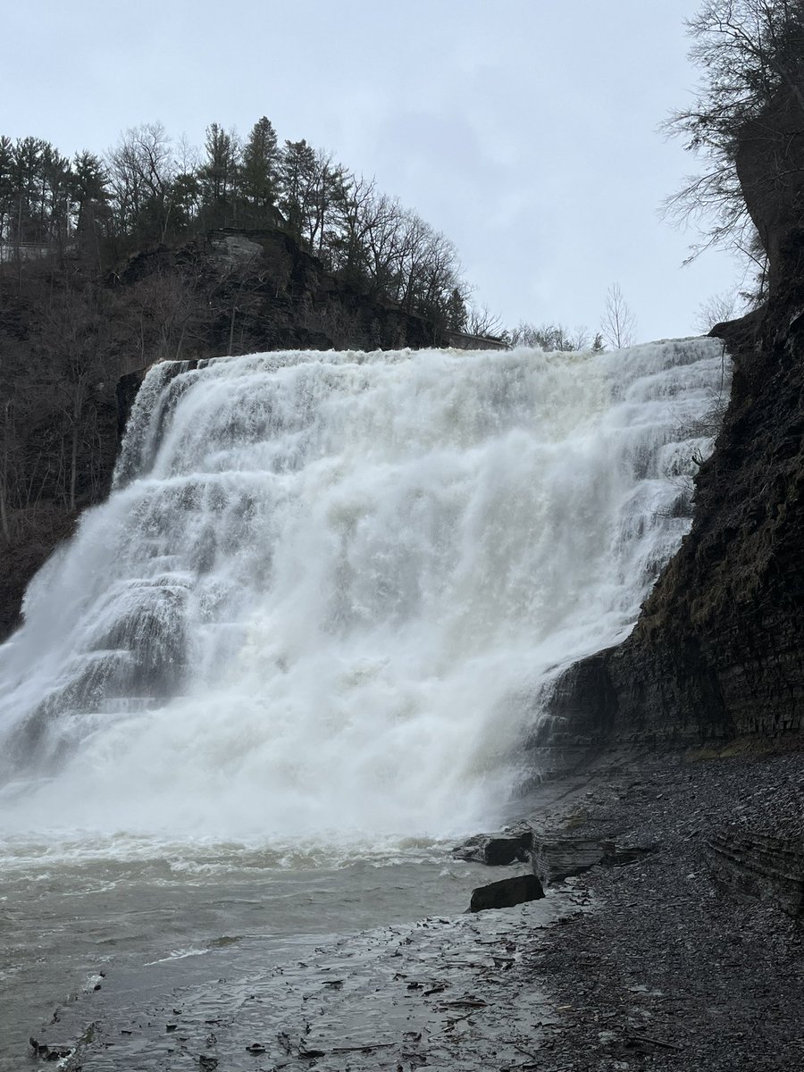 Today’s #water - a raging Ithaca Falls in Ithaca, NY💧