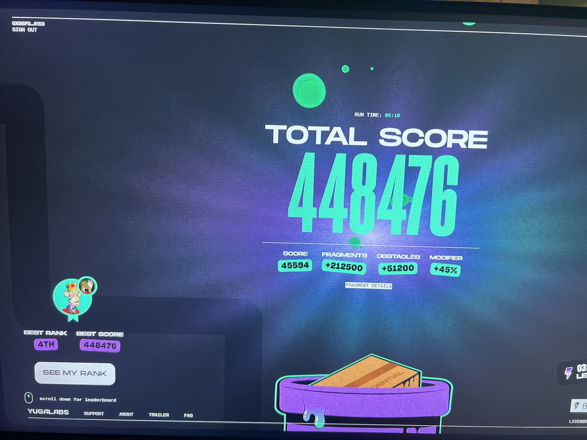 Just had a crazy run in #dookeydash. This game is addicting and rewarding.😈

Sitting in 4th place, still aiming for the key.🔑