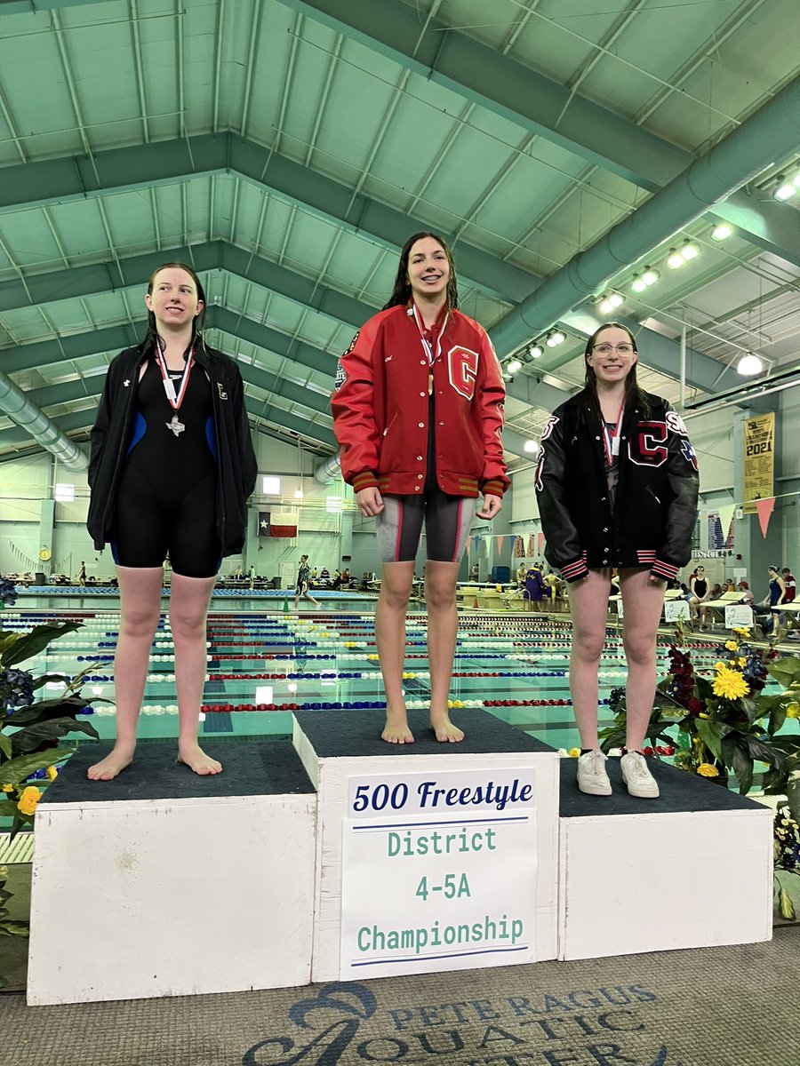 AveriDuncan's tweet photo. District Champ 500 Free…District Champ Medley Relay…District Runner-Up 4Free Relay…District Runner-Up Team…Bronze Medal 2Free!
@LubbockISD #CU #Mustangs https://t.co/zG1Kn8W6LK