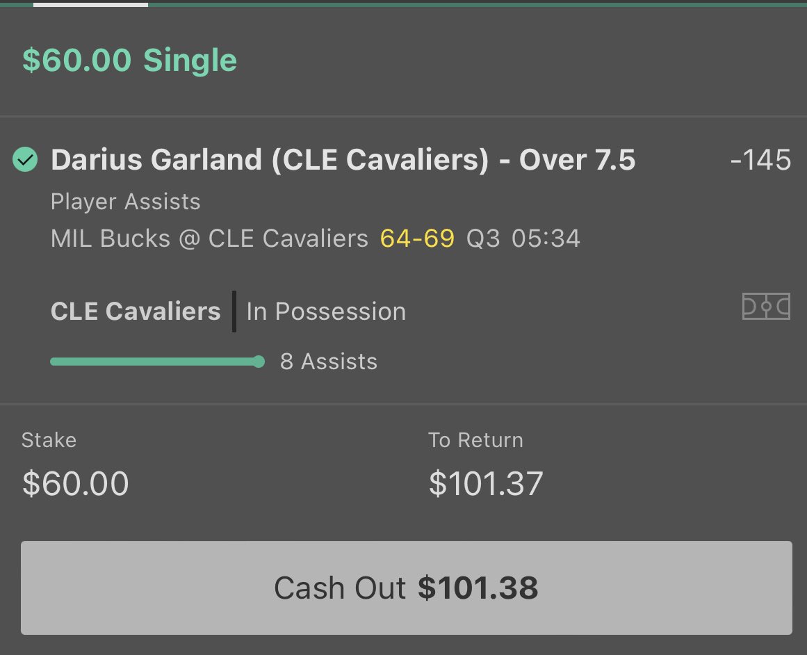 Lex_Locks's tweet photo. Cash ✅. Play cashes early in the 3rd. We love that. 

Hope yall ate.

#nba #nbatwitter #playerprops #gamblingtwitter #nbaparlay https://t.co/aG3D0fCFvQ