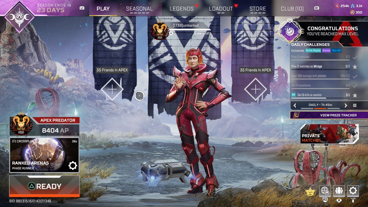 unmarkxd's tweet photo. Big gains today @PlayApex #PS4share https://t.co/FeXS80pPf8