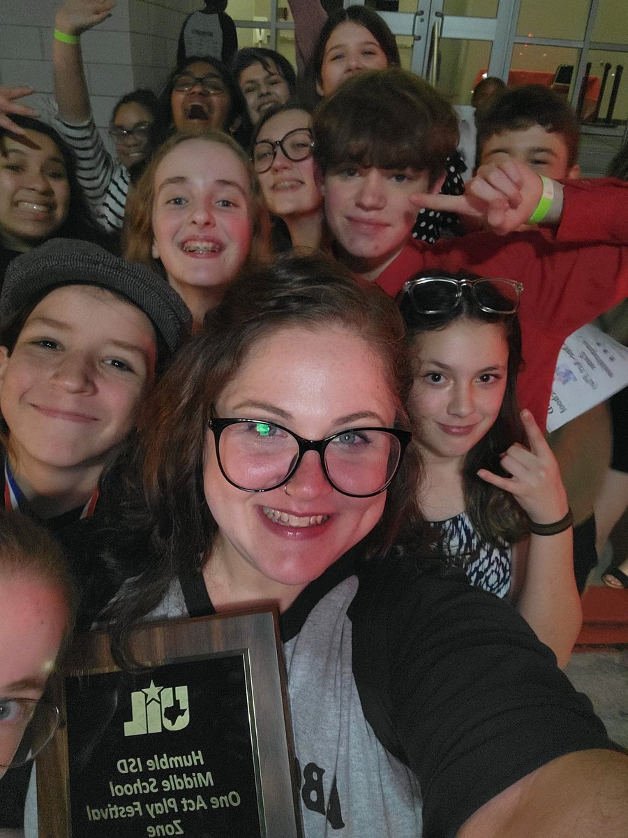 Advanced to District! Best  Actress,  Best Tech Crew, &amp; 5 other awards! So proud of these amazing students! <a href="/HumbleISD/">Humble ISD</a> <a href="/HumbleISD_WMS/">Woodcreek Middle</a> <a href="/Moye_Education/">Dr. Alan Moye</a> <a href="/Pineda_AP_WMS/">Ruben Pineda</a> <a href="/jokeeffeox/">James O'Keeffe</a> <a href="/MoliverMediaSp/">Misty Oliver</a> <a href="/broadwayCTE/">Mr. Broadway</a> <a href="/WmsDC2023/">WMS Drama Club Officers</a>
