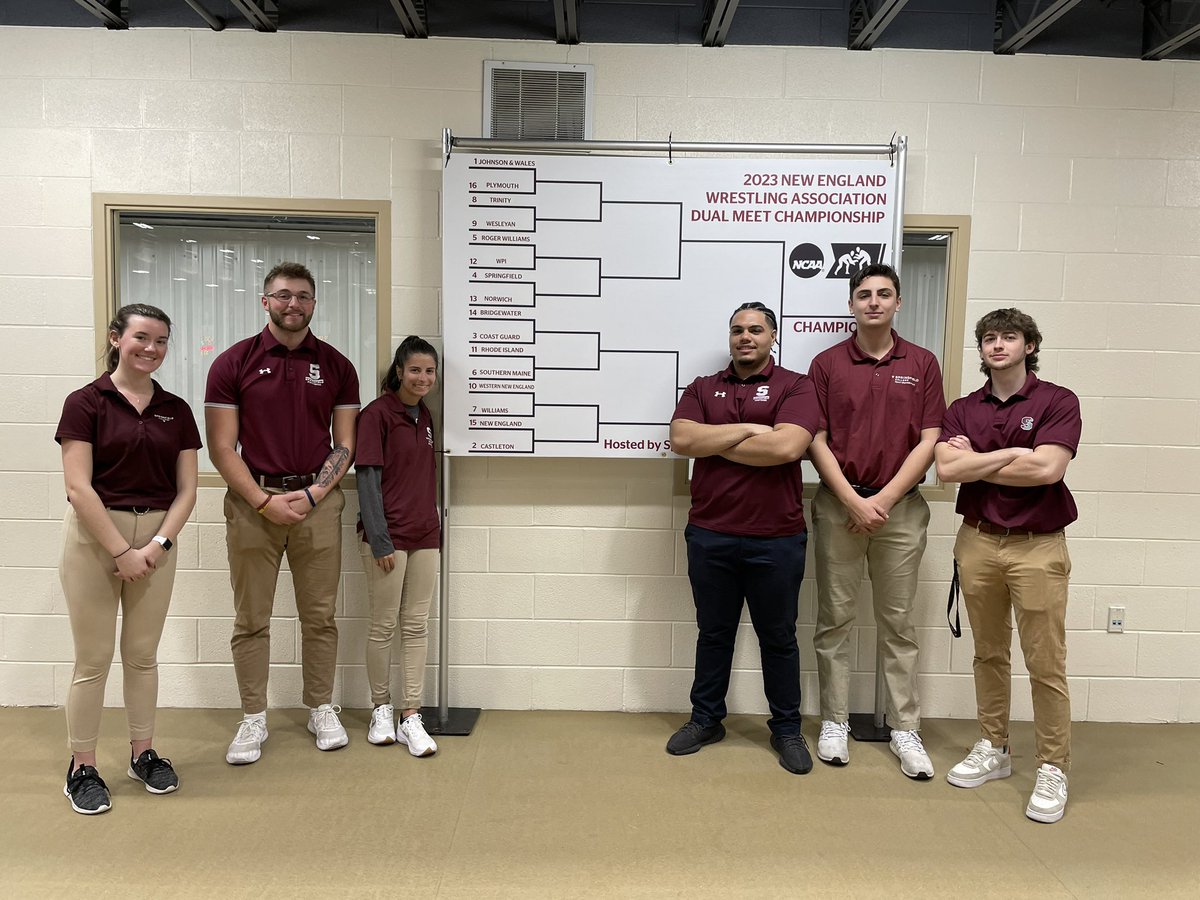 Want to know how to accomplish a venue changeover from a full indoor track and field meet ➡️ 9-mat 16-team wrestling championship the following day? This crew can teach ya 💪🏼🔻<a href="/Springfield_TF/">Springfield College Track and Field</a> <a href="/SCPride_Wrestle/">Springfield College Wrestling</a> <a href="/SC_Pride/">SpringfieldAthletics</a> <a href="/NEWAWrestling/">NEWAWrestling</a>