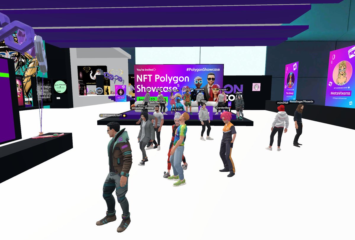 PCVRCryptoFR1's tweet photo. #PolygonShowcase 
Some pictures I took on the event. https://t.co/376Jc37JGk