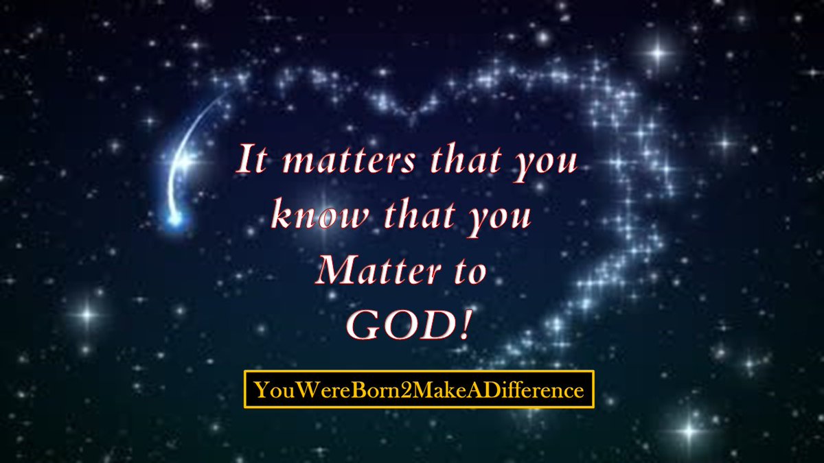 DocODU's tweet image. It Matters that you know that you Matter to GOD! Make the Difference you were created to make. #MatteringMatters! #UMatter!