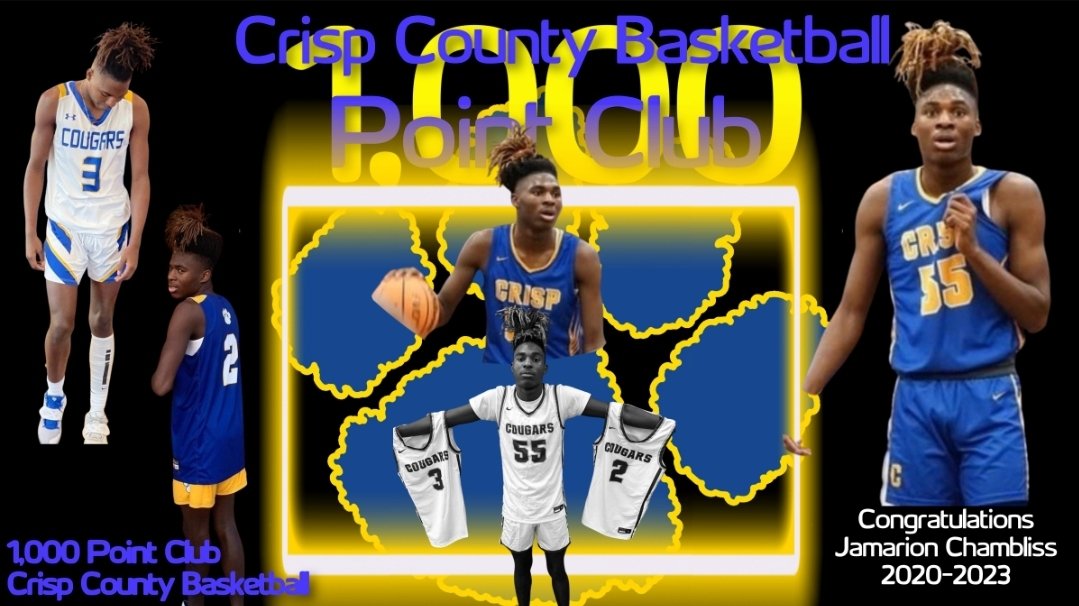 Congratulations to <a href="/4_nank/">Jamarion Chambliss</a> on this accomplishment!! 💯
<a href="/CrispBoysHoops/">CrispCountyBoysHoops</a> 
<a href="/4_nank/">Jamarion Chambliss</a>