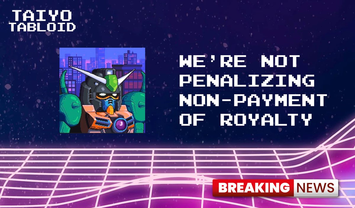 TaiyoTabloid's tweet photo. JUST IN: @suganarium ASKED @SolportTom WHETHER NON-PAYMENT OF ROYALTY FOR @TaiyoPilots WILL BE PUNISHED. TOM SAID NO BUT ANY ROYALTY PAID WILL BE APPRECIATED. https://t.co/UNxturd2o4