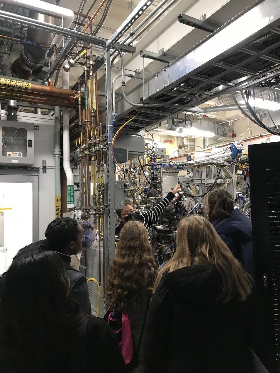 betul_pamuk's tweet photo. #CUWiP at Cornell and Ithaca College @cuwip2023ithaca continued with lab tours today. One of the labs that students visited was @PARADIMResearch labs and they got to know about the facilities where any scientist can learn to create any electronic material. https://t.co/jeq7usEEKX