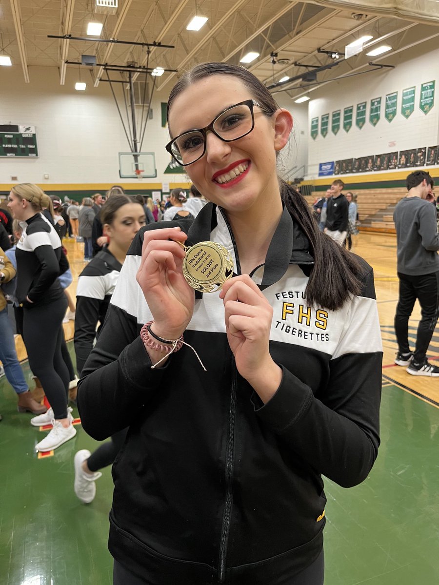 Congratulations Emma Meadows for receiving 2nd Place for her solo at the Fort Zumwalt North Dance Invitational!