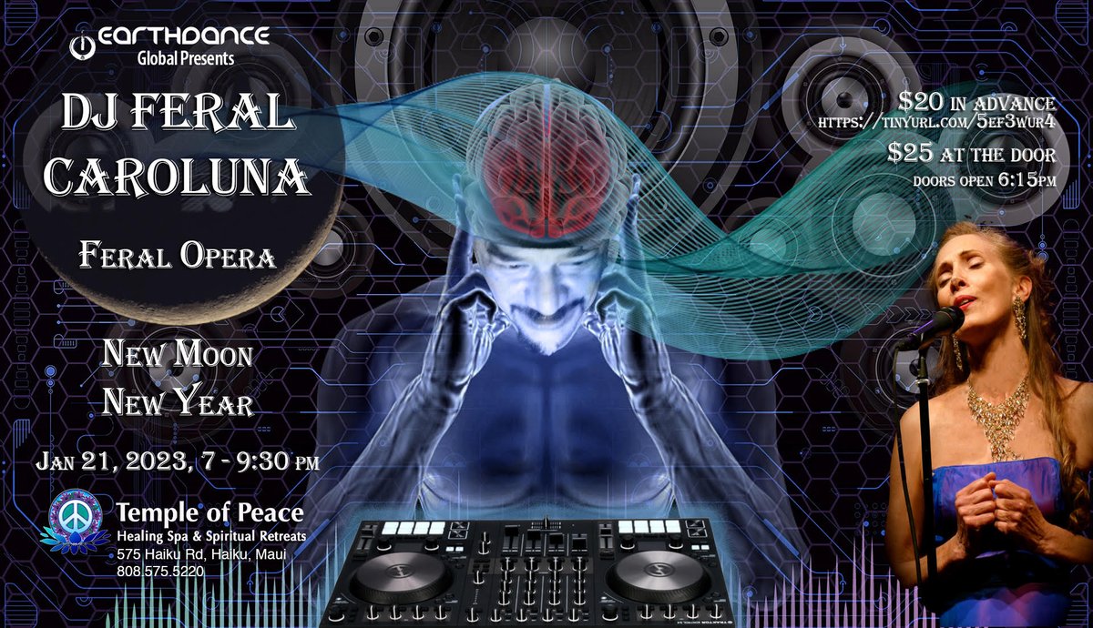 Earthdance Global Presents Feral Opera - Tonight Live on Maui - mailchi.mp/earthdanceglob…