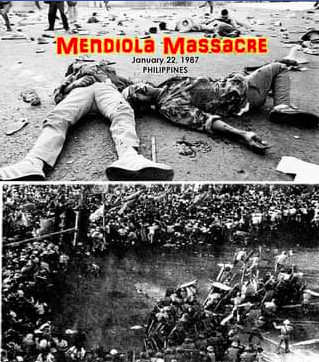 1kityoung's tweet photo. #TodayInHistory: #OnThisDay January 22, 1987, President Cory Aquino government troops violently dispersed unarmed farmers and shot down 13 protesting farmers, an event known as the Mendiola Massacre or Black Thursday. #CrimesAgainstHumanity #MendiolaMassacre36 #StopKillingFarmers https://t.co/iFOUVMfXVh