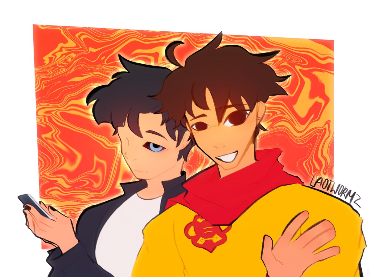 laotwormz's tweet photo. wanted to draw them HOORAY #samuelchung #linlie https://t.co/jqaPNObwiW