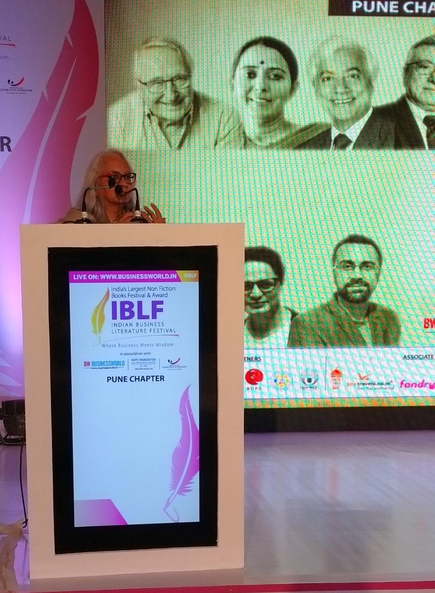 BWBusinessworld's tweet image. Live: @ArunaKatara, President, Hope Foundation and Research Centre (Hope Foundation) &amp;amp; Co-Founder, IBLF speaking at Indian Business Literature Festival #PuneChapter #IBLF 

Join On: bwevents.co.in/india-business…

@anuragbatrayo @tanvieahuja