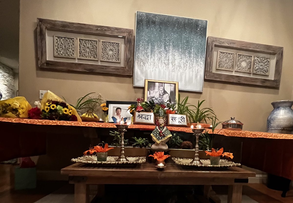 Sai Bhajan at my home❤️ <a href="/itsSSR/">Sushant Singh Rajput</a> hope you enjoyed all the melodious Bhajan including Achyutham Keshavam🙏🏻 Wake Up CBI InSSRCase <a href="/withoutthemind/">Priyanka Singh</a> <a href="/divinemitz/">Meetu Singh</a> #JusticeForSushantSinghRajput
