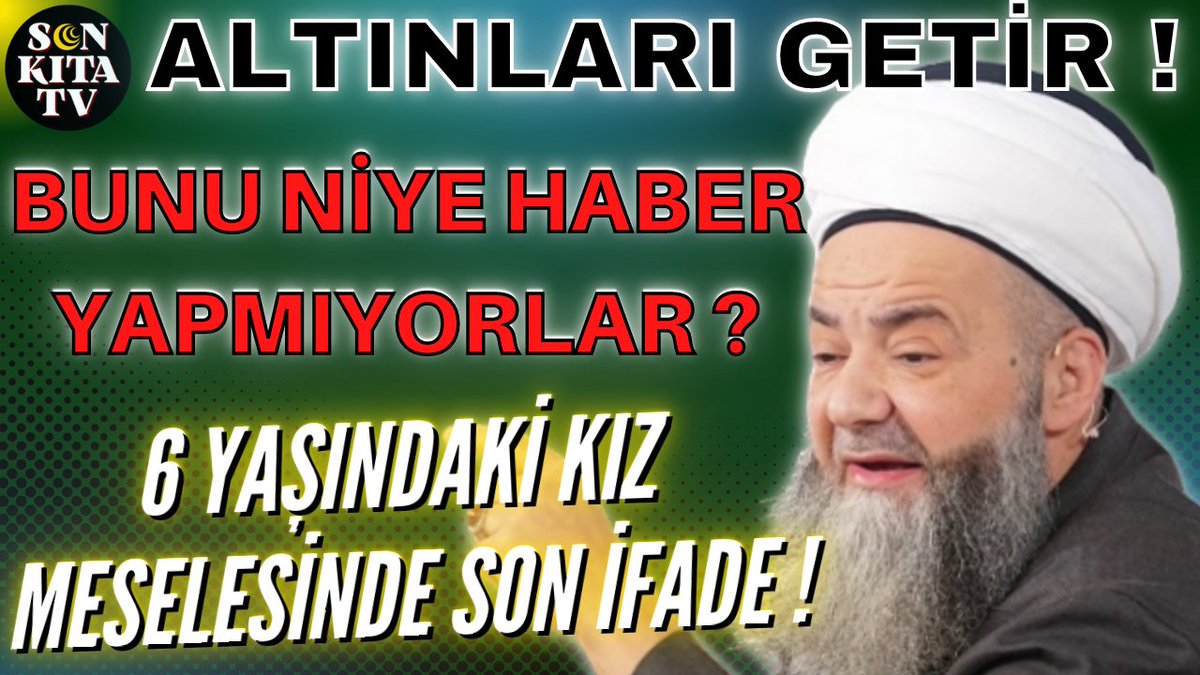 6 Yaşında Kız Davasında Yeni İfade Niye Haber Yapılmadı? Cübbeli Ahmet Hoca Halk TV ve Tele1'e Sordu Videoyu izlemek için linki tıklayın: youtube.com/watch?v=Pk7AWB… youtube.com/watch?v=Pk7AWB… #Kuranıkerim #Ayasofya #Islam #6yasında