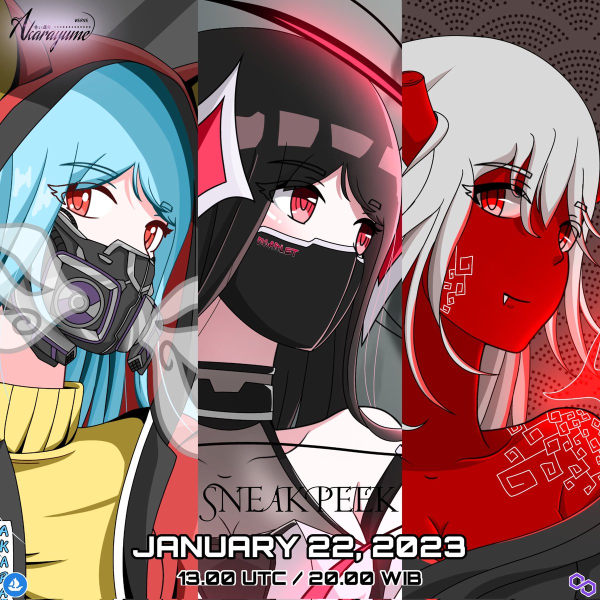 Akarayume sneak peek for today's drop!!😍
Will be available on <a href="/opensea/">OpenSea</a> 
(Jan. 22, 2023 | 12.00 UTC / 19.00 WIB)

If you wish, you can visit my other collection too🥰
Link :
opensea.io/collection/aka…

Stay tuned fams !🤩🙏
#NFTs #NFT #NFTCommunity #NFTdrop #NFTCollection #NFTshill