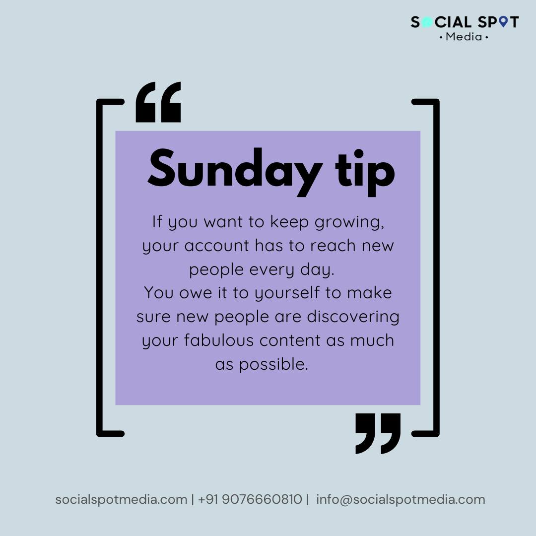 SocialSpotMedia's tweet photo. Today is Sunday. No work Today! But here is a Sunday Tip for You for Monday.
.
.
.
.
Visit our website: https://t.co/pjd4mSpcq7
.
.
.
#socialspotmedia #sundaytip #digitalmarketing #socialmediamarketing  #marketingdigital #onlinemarketing  #contentmarketing #marketingstrategy https://t.co/eUoGGhYpGz